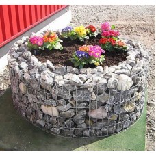 Габион ландшафтный клумба болтовой оцинкованный (Ц) 0,8х0,8х1х06х0,6х0,8х4х50х50 мм ГОСТ Р 58120-2018